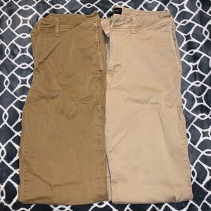 2 pairs of AE extreme stretch slim and straight